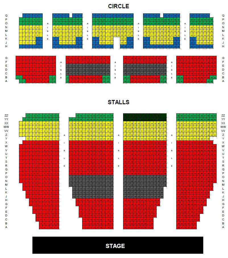 Dominion Theatre seat Plan